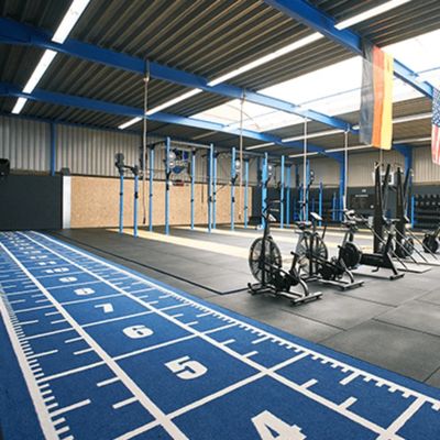 15mm fitness lantai gym rumput buatan untuk gym coklat ukuran 3/16 inci tahan lama