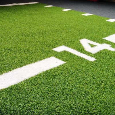 Green 15mm Pile Height Artificial Turf Grass Mat untuk Gym Komersial Custom Flooring