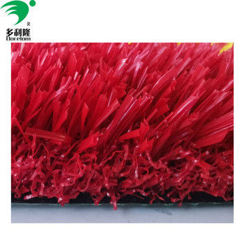 Rumput buatan berwarna merah kuning ungu biru dan merah muda dengan kepadatan 16800