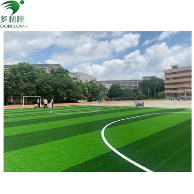 Yellow Green Red Artificial Turf Grass Tile untuk Taman Sepak Bola dan Lantai Olahraga