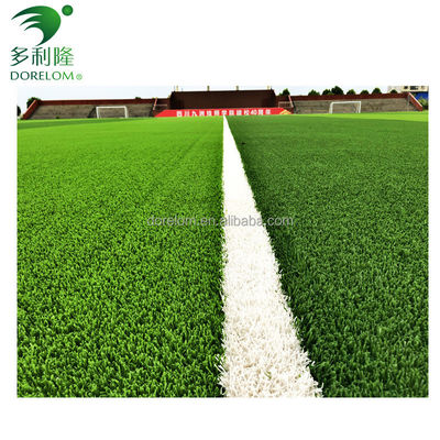 Ketinggian tumpukan 40-60mm dan 10500 jahitan/m2 Sepakbola Rumput buatan untuk Sepakbola