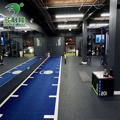 Pelatihan Olahraga Indoor Berlari Sled Track Karpet buatan rumput untuk Gym fitness lantai