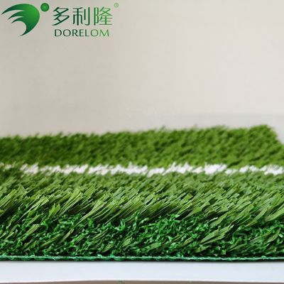 3/8 Inch Gauge 8- Artificial Turf untuk Sepak Bola / Lapangan Sepak Bola ramah lingkungan Wearability