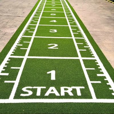 CE ISO9001 ISO14001 Sertifikasi Dorelom Latihan Athletic Grass Mat untuk lantai kebugaran