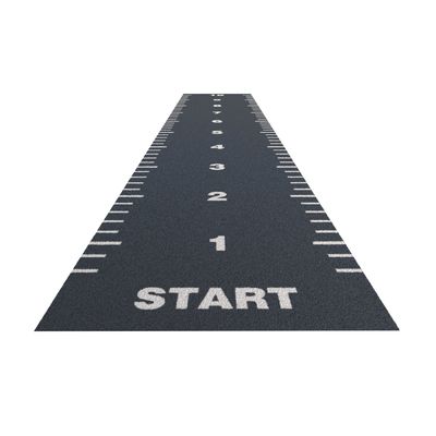 15 mm Pile Height Gym Sled Flooring dengan Sports Artificial Grass dan Logo Disesuaikan