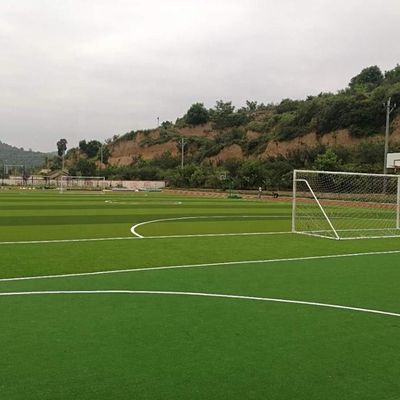 20 jahitan/m Tingkat jahitan 55mm rumput buatan untuk lapangan sepak bola rumput sintetis