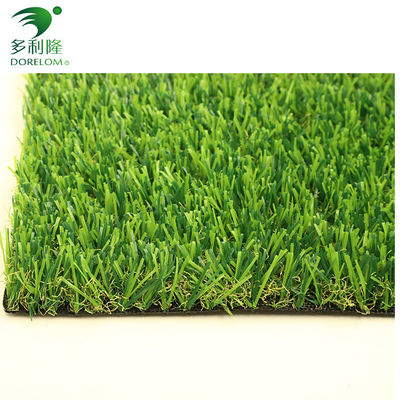 Karpet golf sintetis palsu panjang dengan kepadatan tinggi dan serat keriting PP monofilament PE
