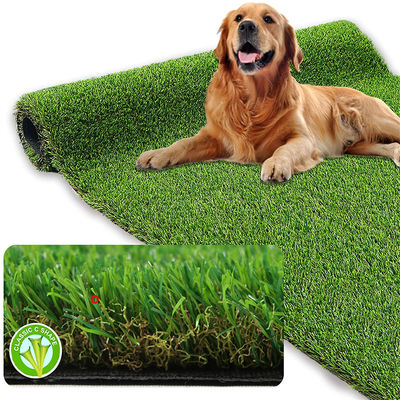 PE PP Rumput buatan untuk Bola Sepak 3m lebar 4G 25x25 4mx25m 6 x 4 15mm Dtex