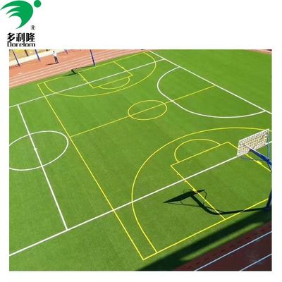 MSDS Diuji Lapangan Sepak Bola Grass Professional Grade Outdoor Artificial Grass untuk Sepak Bola