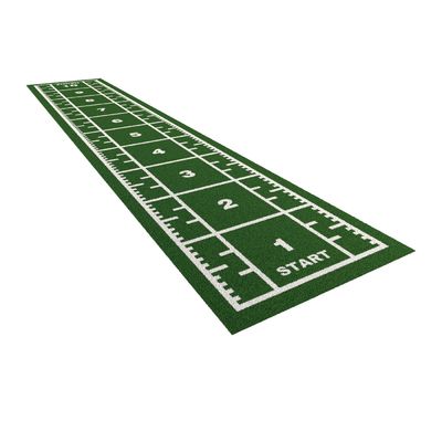 Densitas tinggi 63000 jahitan/m2 Gym Flooring Grass dengan Pull Sled dan Meter Marked Design