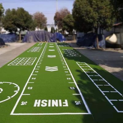 63000 jahitan/m2 Ketumpatan rumput buatan Mat rumput atletik untuk lantai gym fitness