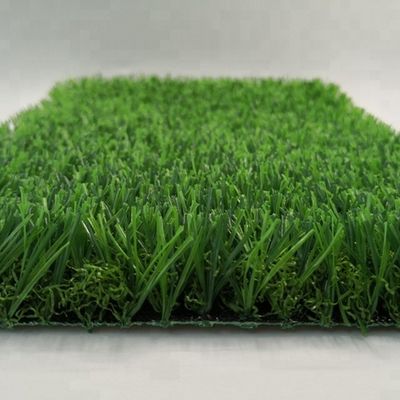 25mm Tinggi Tumpukan 3/8 inci Gauge Artificial Grass Lawn sempurna untuk taman bermain anak-anak