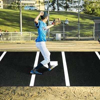 PE Monofilament PP Keriting Serat Baseball Batting Pad Cushion Artificial Grass Mat