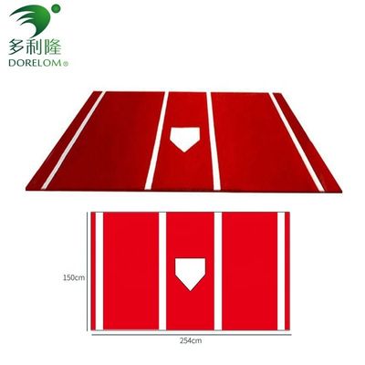 PE Monofilament PP Keriting Serat Baseball Batting Pad Cushion Artificial Grass Mat