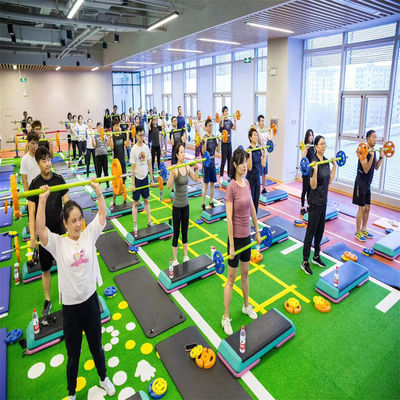 Gym fitness lantai rumput buatan untuk taman lapangan sepak bola gym rumput sintetis