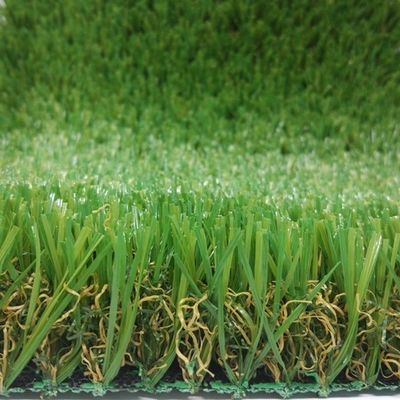 Natural Looking Artificial Grass untuk Taman Latar Belakang dan Hewan Peliharaan 2m/4m*25m 3/8inch Guage