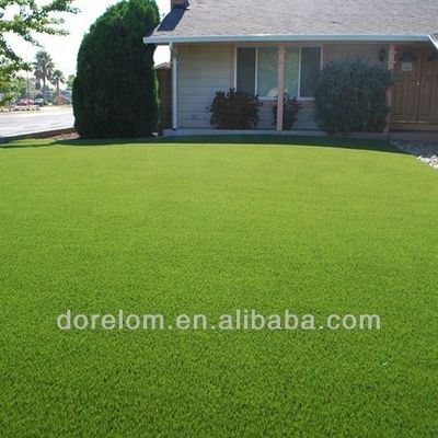 Natural Looking Artificial Grass untuk Taman Latar Belakang dan Hewan Peliharaan 2m/4m*25m 3/8inch Guage