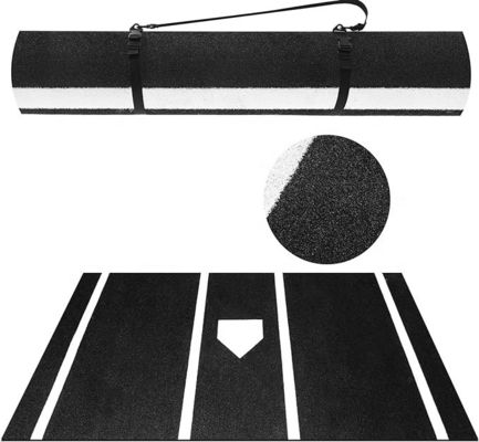 Portable Home Plate Hitting Mat dengan Desain Non-Slip dan Monofilament PE PP Curly Fiber