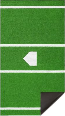 Portable Home Plate Hitting Mat dengan Desain Non-Slip dan Monofilament PE PP Curly Fiber