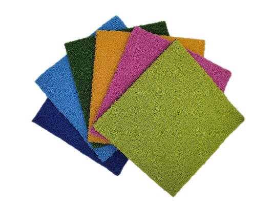 Double PP NET PU Backing Green Artificial Grass untuk Gym Fitness Lantai dari Cina
