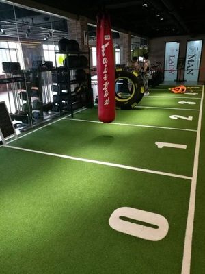 Gauge 3/16 inci 15-35mm Green Artificial Turf Marking untuk lantai gym Karpet plastik