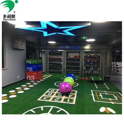 Customized 15mm Height SPU Backing Artificial Grass for Gym Sled Tracks Desain khusus
