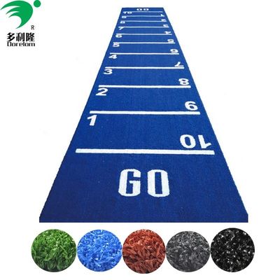 Lantai Gym Grass buatan 15mm Lantai Olahraga dengan Pull Sled yang ditandai rumput