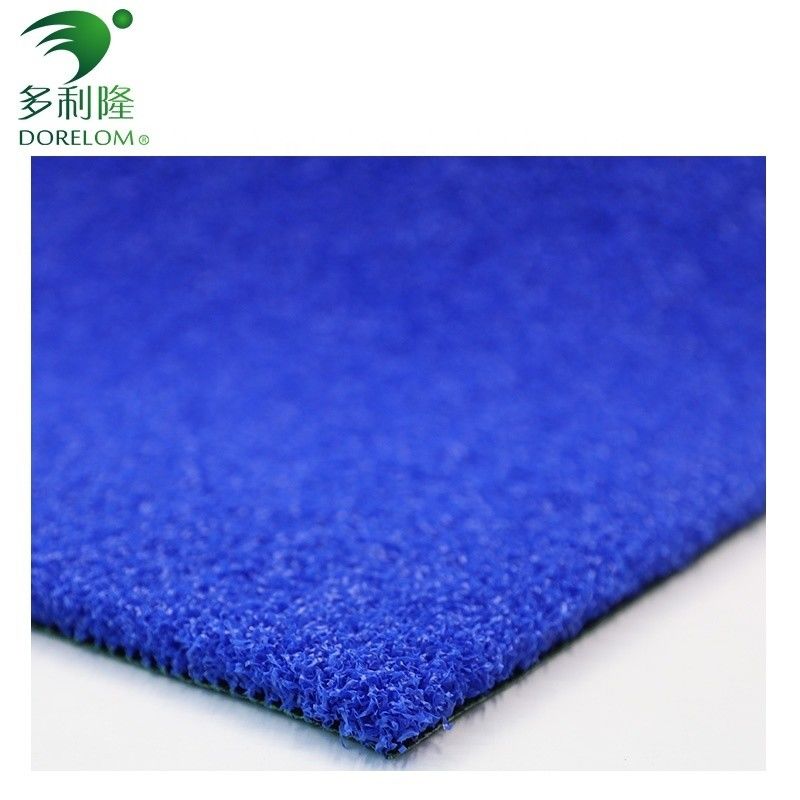 Density PE Blue Color Outdoor Artificial Turf untuk Lapangan Tenis Padel Grass di Murah