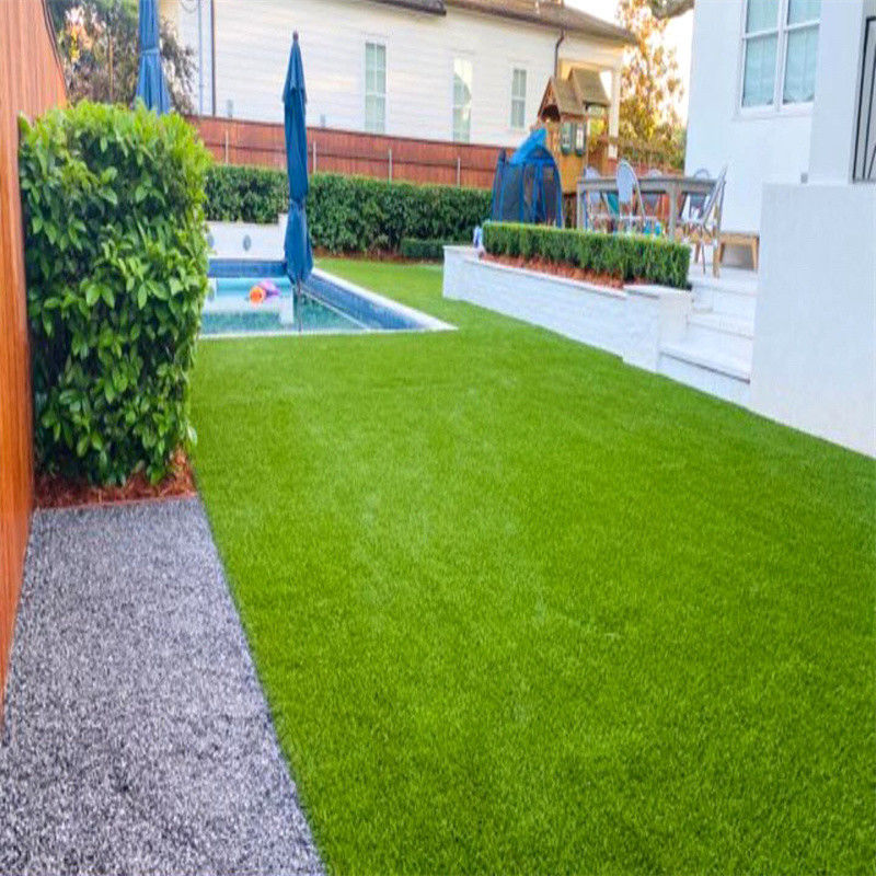 SPU/SBR Coating Custom Outdoor Landscape Garden Decoration Rol rumput sintetis