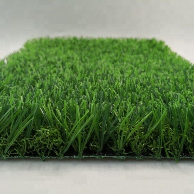 25mm Tinggi Tumpukan 3/8 inci Gauge Artificial Grass Lawn sempurna untuk taman bermain anak-anak