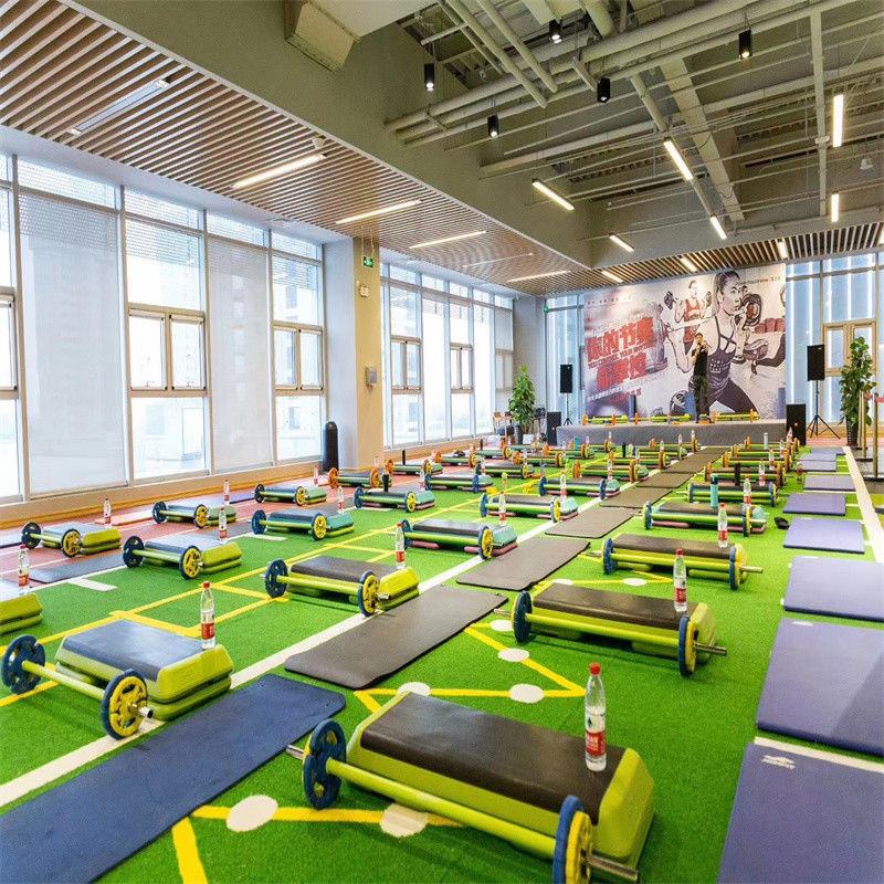 Gym fitness lantai rumput buatan untuk taman lapangan sepak bola gym rumput sintetis