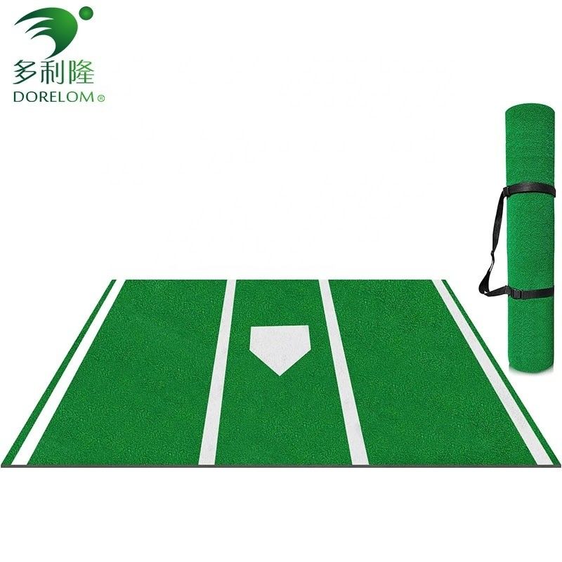 PE Monofilament PP Curly Fiber Batting Mat Peraturan Ukuran rumput untuk Indoor Outdoor
