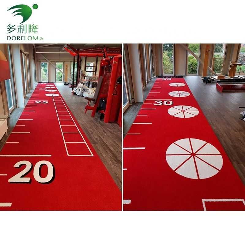 3/16 &quot;Gauge Artificial Grass untuk Gym Fitness Lantai Hijau Merah Hitam Biru Putih Pink